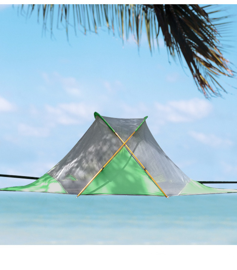 Cheap Goat Tents New Arrival 2 3 Person Aluminum Poles Double Layers Waterproof Mosquito Net Tree Dangling Hanging Camping Tent Barraca Bivvy   